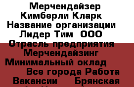 Мерчендайзер Кимберли Кларк › Название организации ­ Лидер Тим, ООО › Отрасль предприятия ­ Мерчендайзинг › Минимальный оклад ­ 21 000 - Все города Работа » Вакансии   . Брянская обл.,Новозыбков г.